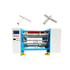 Two Spindles Aluminium Foil PVC PE Cling Film Rolls Rewinding Machine 