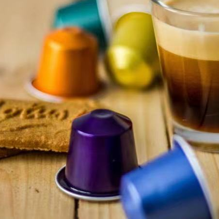 Custom Sealable Muti-Colors Disposable Aluminum Foil Coffee Capsules with Lids